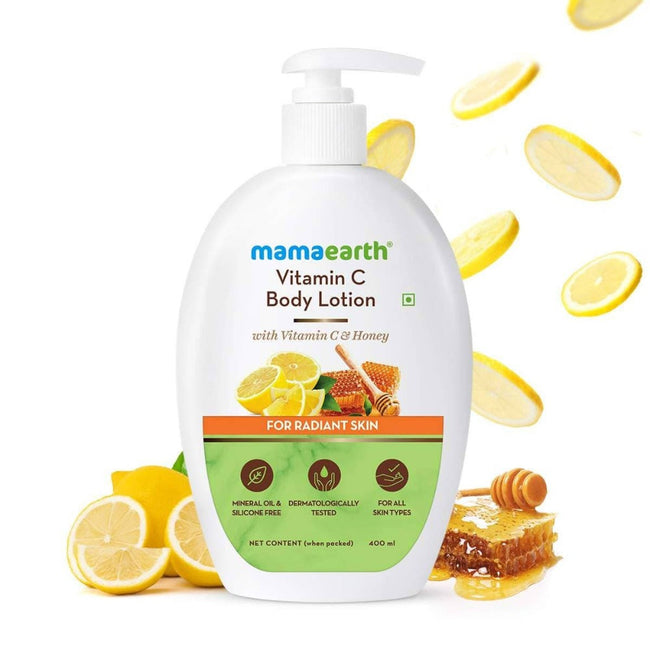 Mamaearth Vitamin C Body Lotion For Radiant Skin Hover Image