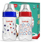 LuvLap Anti-Colic Wide Neck Natura Flo Baby Feeding Bottle