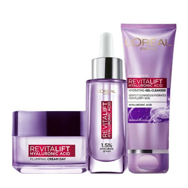 L'Oreal Paris Hydrated, Plump & Radiant Skin Kit Hover Image