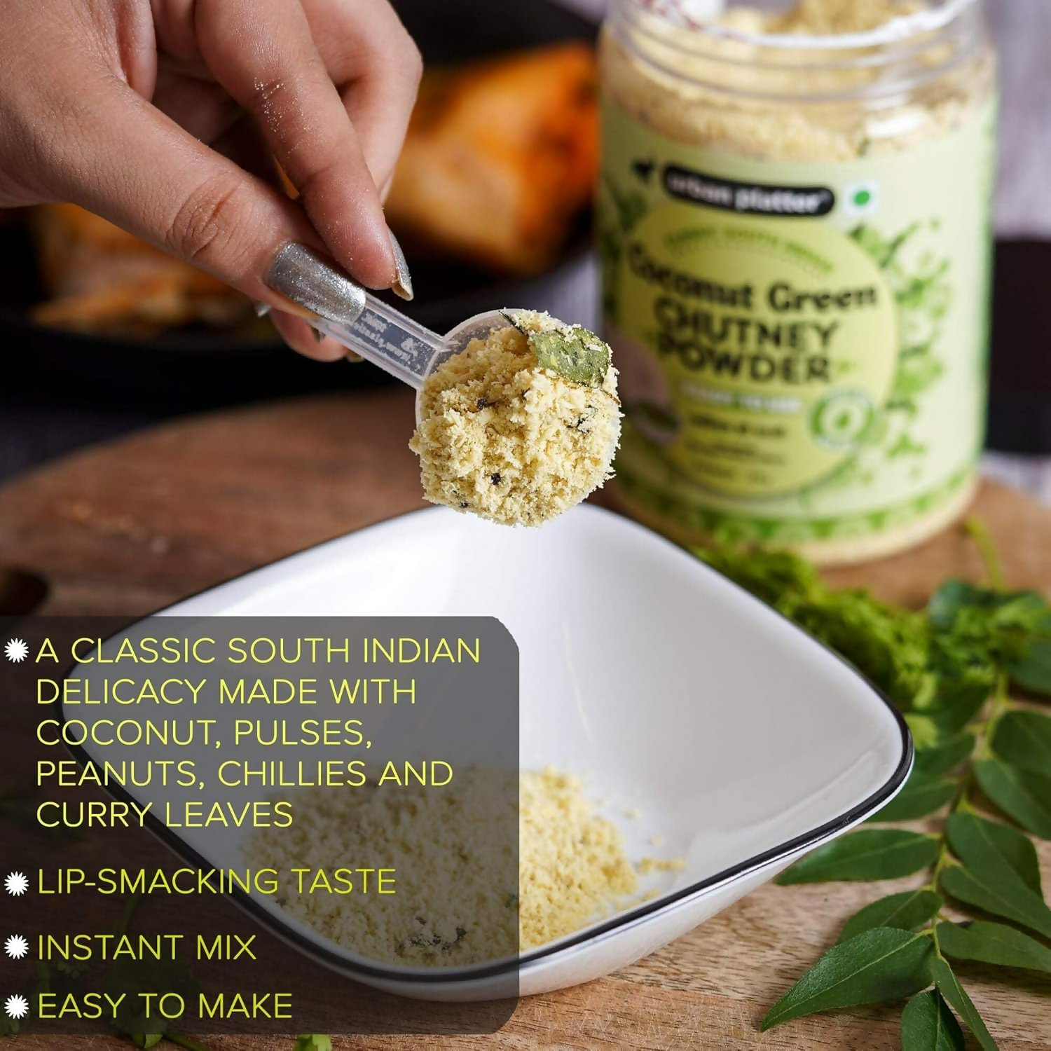 Urban Platter Coconut Green Chutney Powder