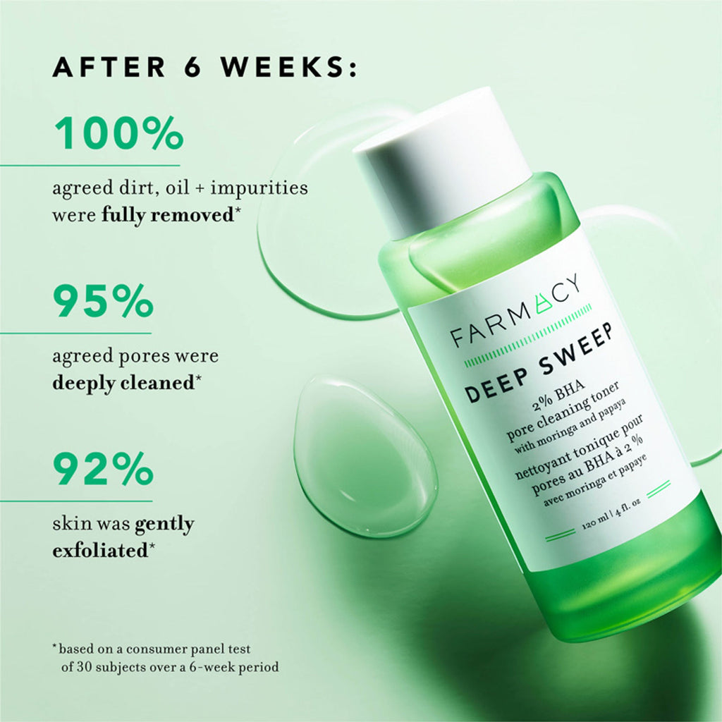 Farmacy Beauty Deep Sweep 2% BHA Pore Cleaning Toner With Salicylic Acid & Moringa Water