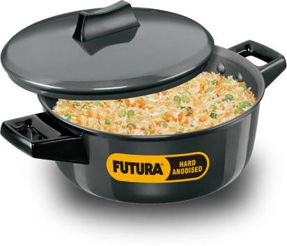 Hawkins Futura Hard Anodised Cook-n-Serve Bowl Handi 2 L with Lid (ACB20) Hover Image