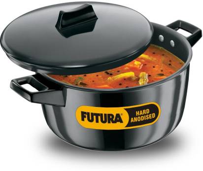 Hawkins Futura Hard Anodized Cook-n-Serve Bowl 23 cm Diameter 4 L with Lid (ACB40) Hover Image