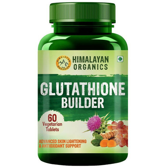 Himalayan Organics Glutathione Builder Tablets For Anti-Ageing & Skin Brightening Hover Image