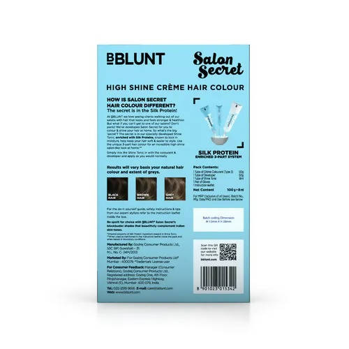 BBlunt Salon Secret High Shine Crème Hair Colour Chocolate Dark Brown - Limited Time Offer Main Image