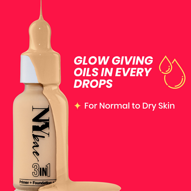 NY Bae 3 in 1 Serum Foundation Infused With Primer - Warm Vanilla 01 Main Image