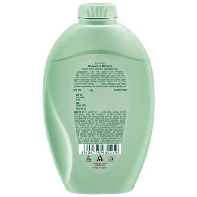Shower to Shower Prickly Heat Cologne Cool Powder