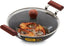 Hawkins Futura Hard Anodised Fish Fry Kadhai 26 cm Diameter 2.5 L with Lid (AFFK25G)