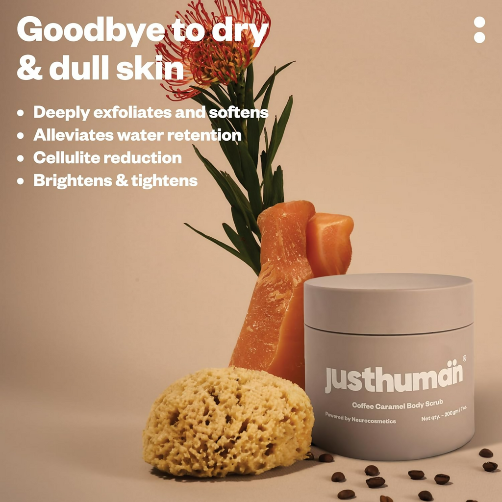 JustHuman Coffee Caramel Body Scrub