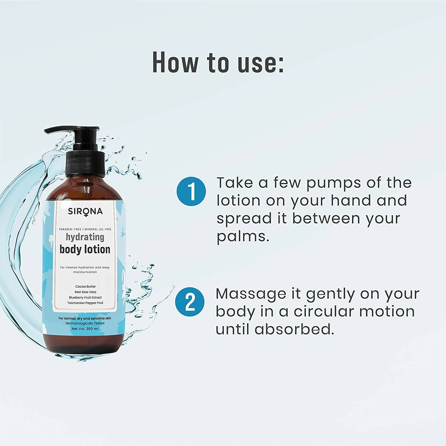 Sirona Blueberry Body Lotion for Intense Hydration