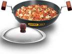 Hawkins Futura Hard Anodised Kadhai 22 cm Diameter with Lid 1.5 L (AK15S)