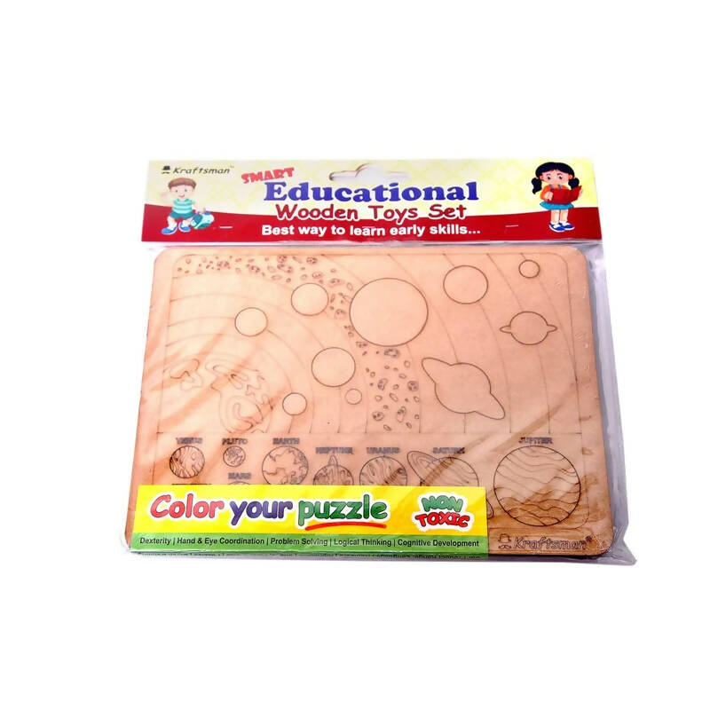Kraftsman Solar System Learning Puzzle Board | Color Kit included