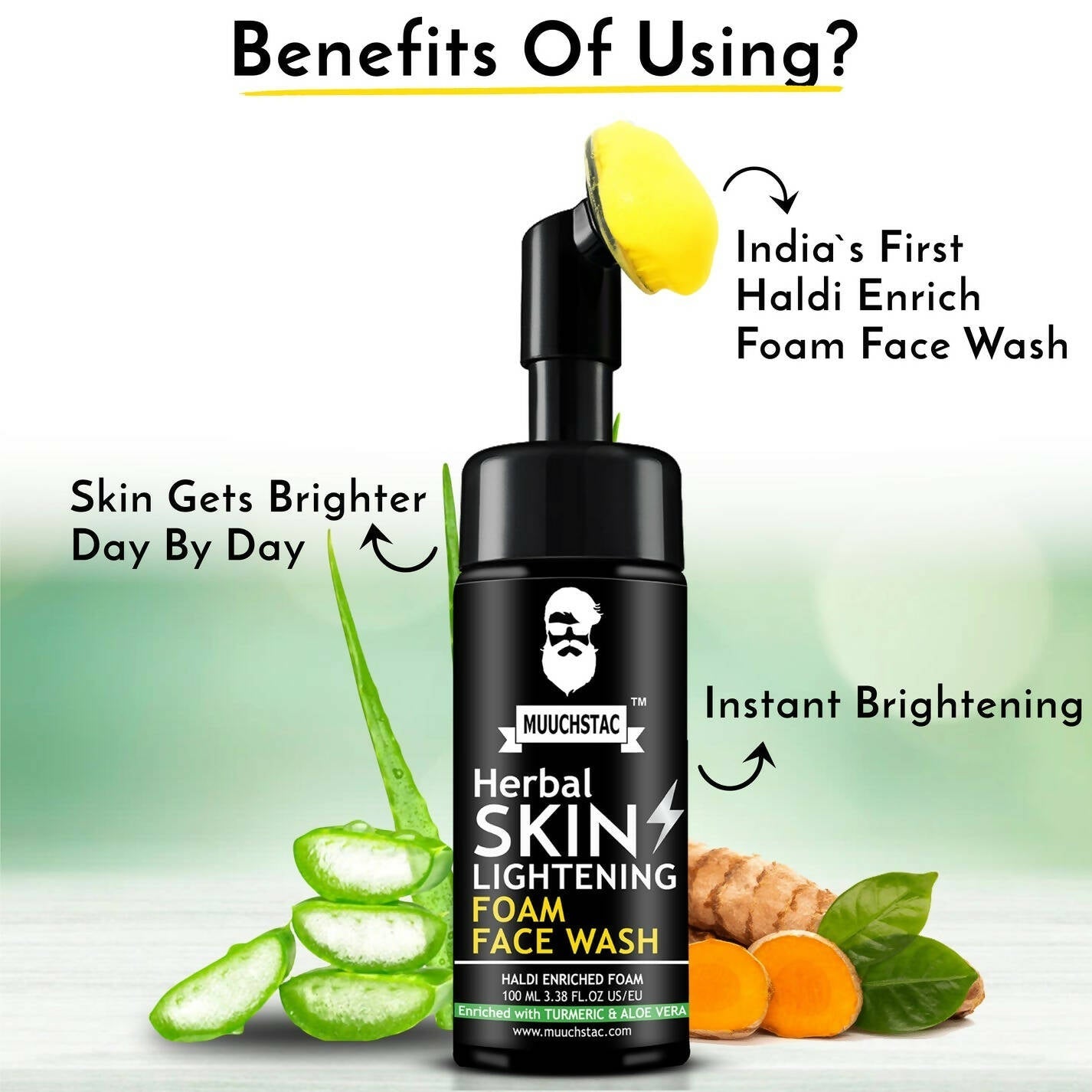 Muuchstac Herbal Skin Lightening Foam Face Wash