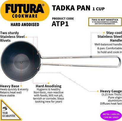Hawkins Futura Hard Anodised Tadka Pan 10 cm Diameter 240 ml (ATP1) Main Image