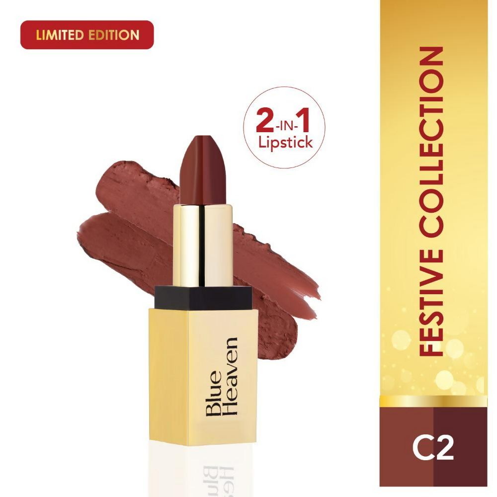 Blue Heaven 2-In-1 Dual Shade Lipstick - C2
