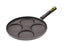 Anjali Diamond Aluminium Dura Big Non Stick Uttappa Tawa (4-Cavities), Black