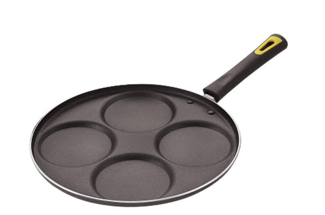 Anjali Diamond Aluminium Dura Big Non Stick Uttappa Tawa (4-Cavities), Black Hover Image