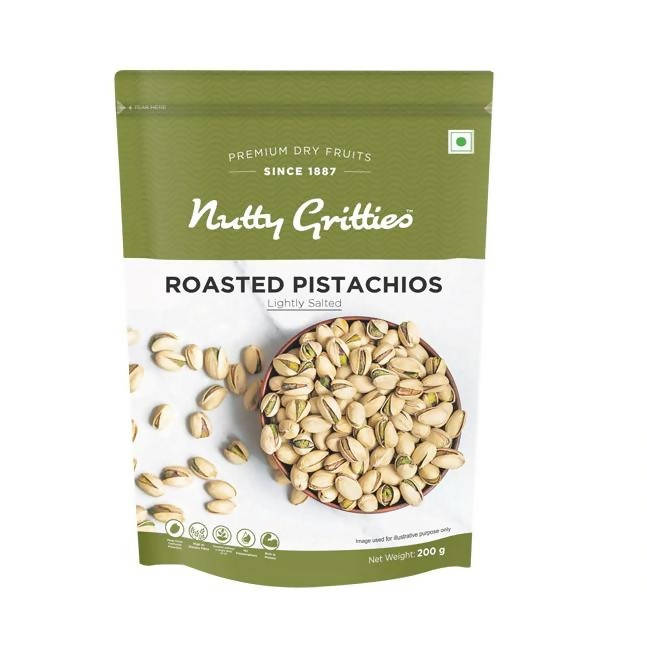 Nutty Gritties California Roasted Pistachios Lightly Salted Hover Image
