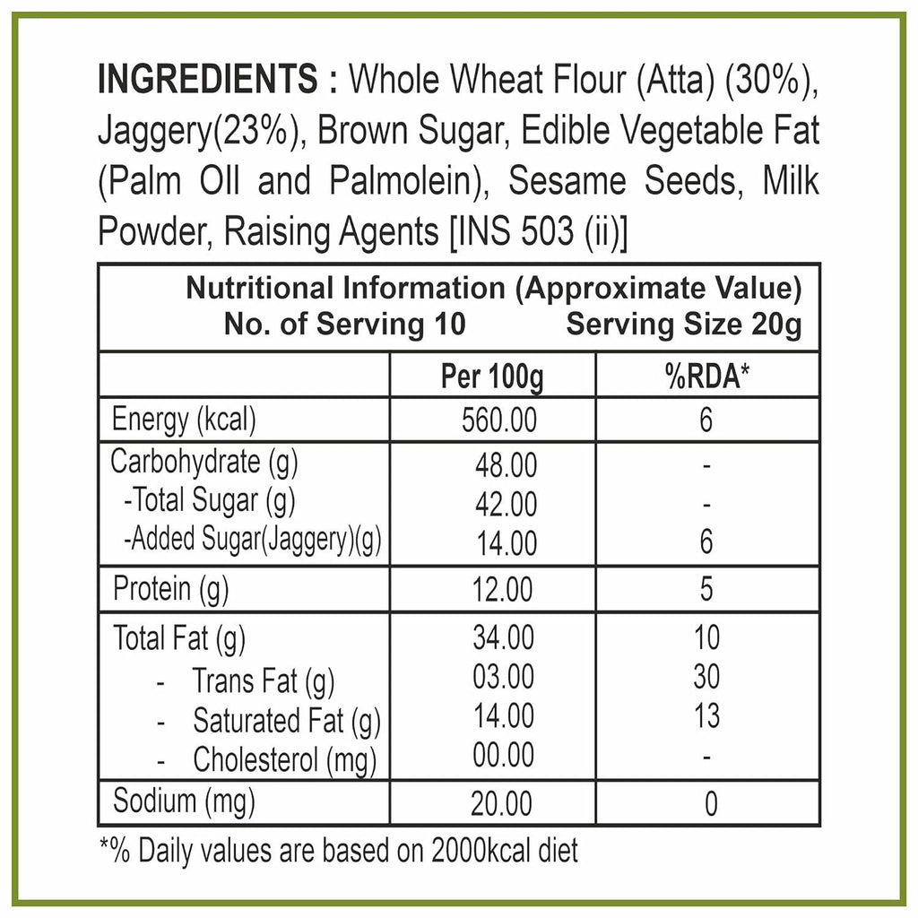 Dhampur Green Gur Til Cookies
