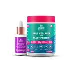 Chicnutrix Korean Wrinkle Reduction Routine Combo - Daily Collagen + Reverse Anti-aging Serum