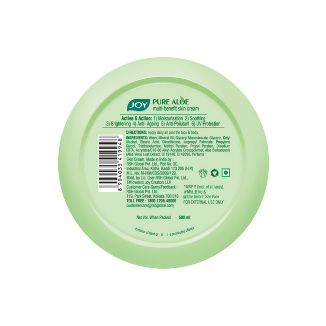 Joy Pure Aloe Vera Light Moisturizer Main Image