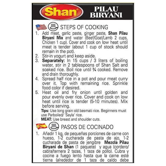 Shan Pilau Biryani Masala Main Image