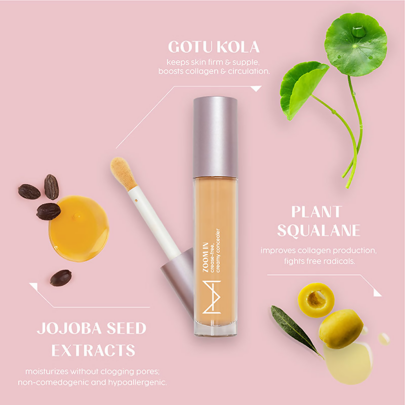 House Of Makeup Zoom In Crease-Free, Creamy Concealer - M02 Medium Skin Tone