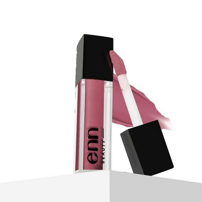 Enn Long-Lasting Liquid Lipstick With Ghee - Full Coverage & Transferproof - Pink Velvet Hover Image