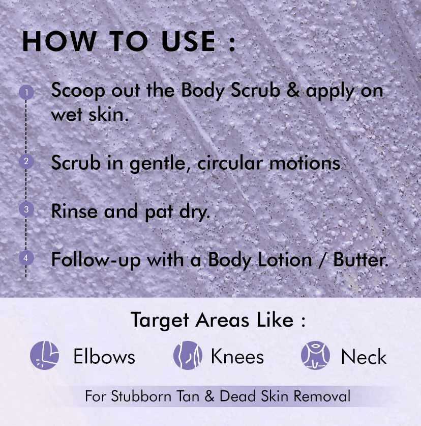 mCaffeine Blueberry Breeze Body Scrub, Exfoliates, Removes Tan, Fruity Blueberry Aroma