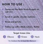 mCaffeine Blueberry Breeze Body Scrub, Exfoliates, Removes Tan, Fruity Blueberry Aroma