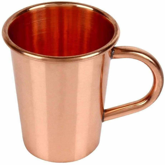 Small Solid Copper Glasses with Handle Set of 4 Main Image