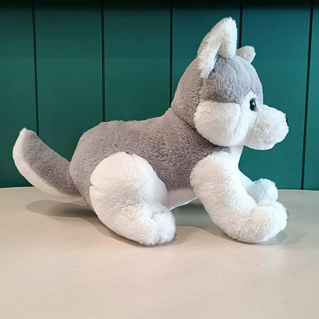 Webby Plush Husky Dog Stuffed Animal Puppy Soft Toy-Grey Main Image