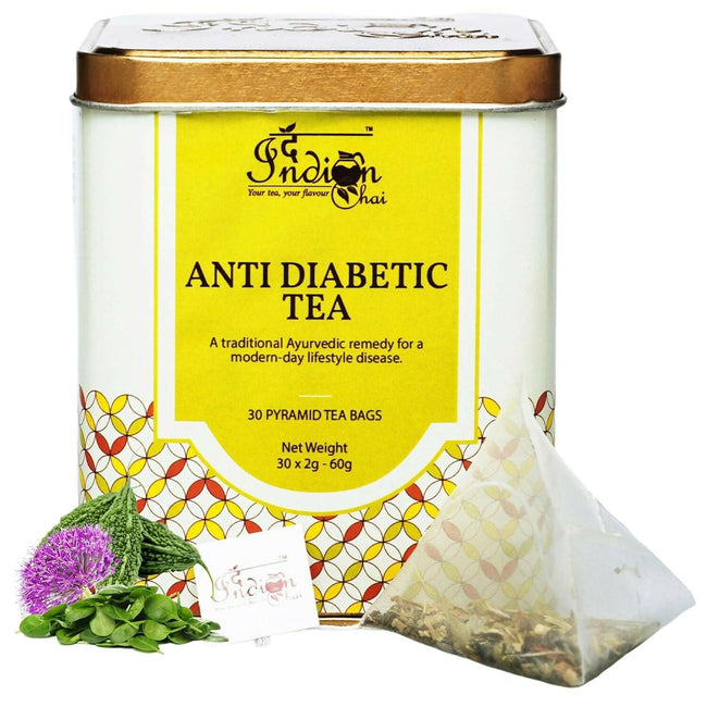 The Indian Chai - Anti Diabetic Tea 30 Pyramid Tea Bags Hover Image
