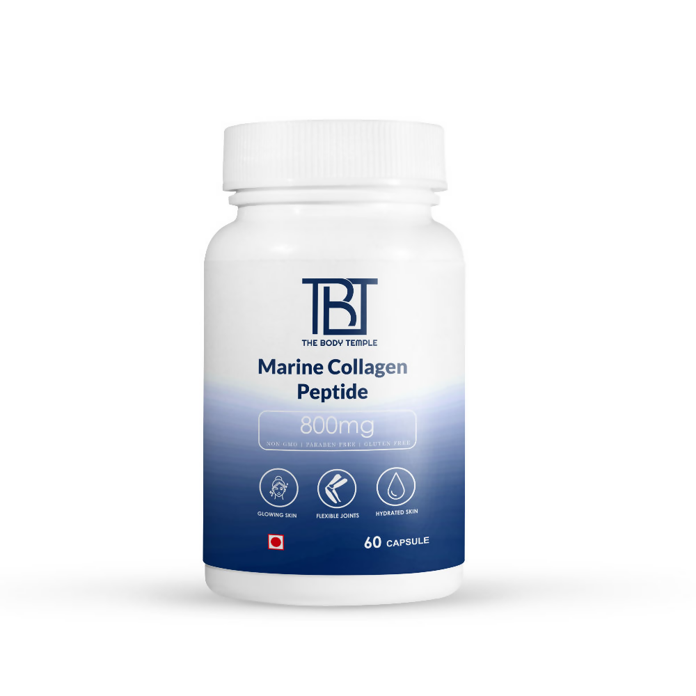 The Body Temple Marine Collagen Peptide 800mg for Healthy & Shiny Hair and Strong Nails