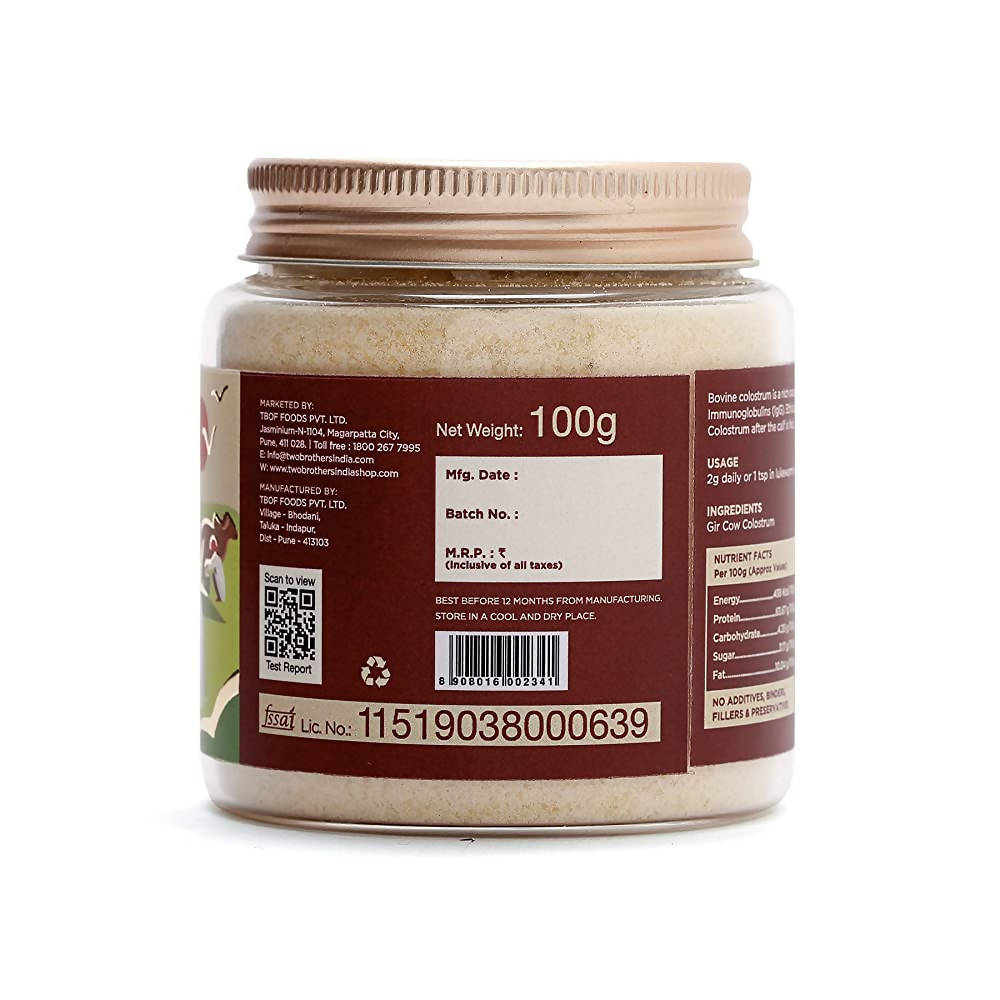 Two Brothers Organic Farms A2 Gir Cow Colostrum Powder