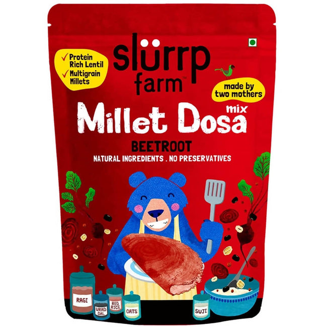 Slurrp Farm Beetroot Multigrain Millet Dosa Mix Main Image
