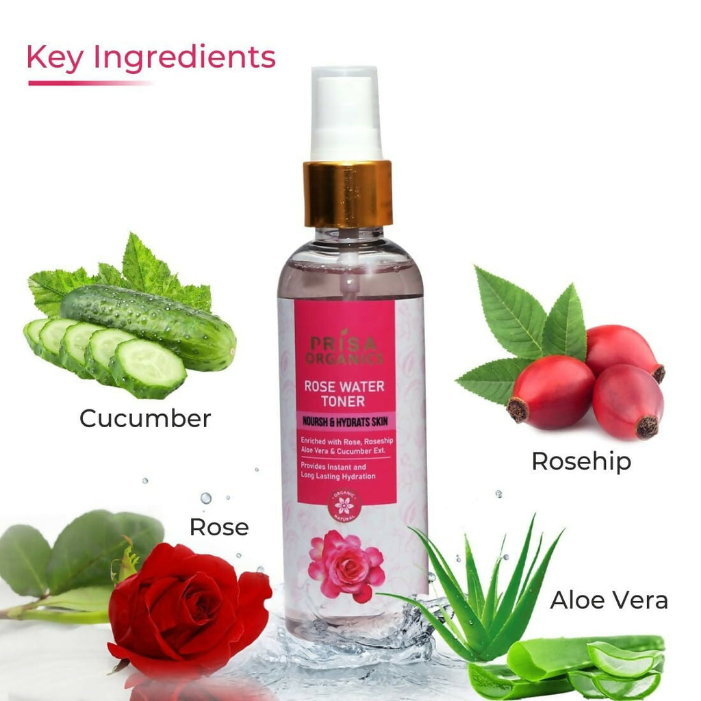 Prisa Organics Rose Water Toner