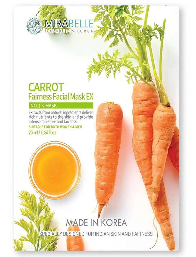 Mirabelle Korea Carrot Fairness Facial Sheet Mask EX Hover Image
