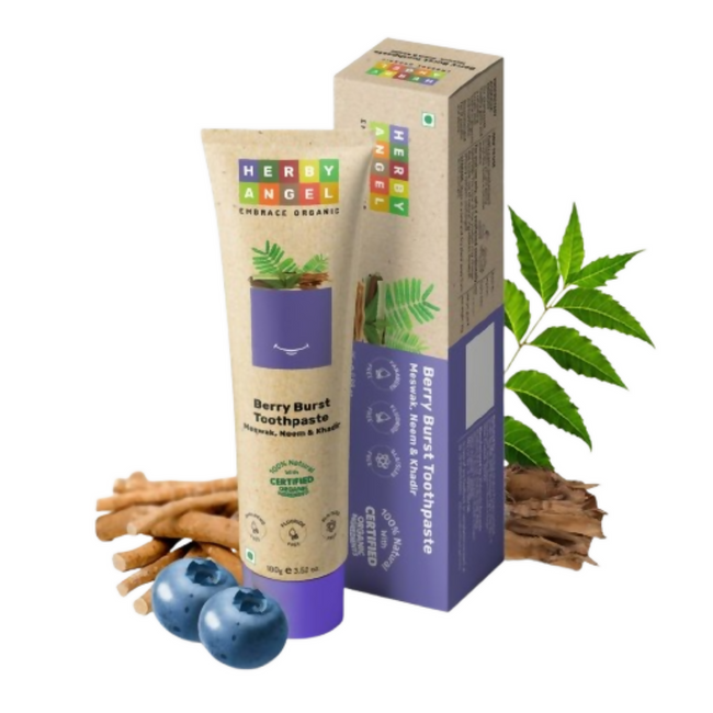 Herby Angel Baby Toothpaste Berry Burst - Herbal Kids Hover Image