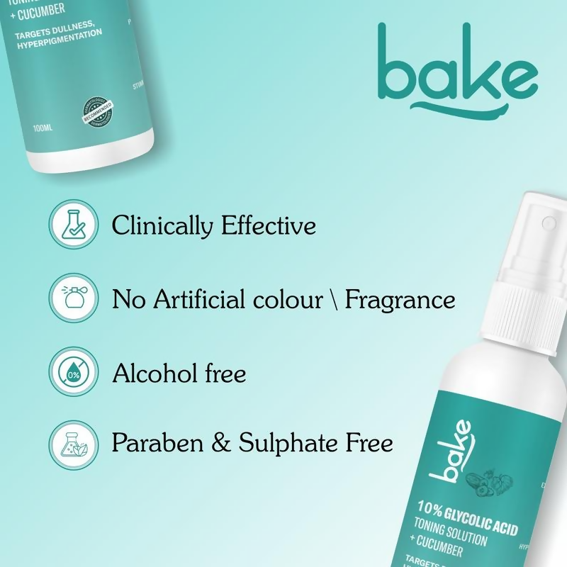 Bake 10% Glycolic Acid Toner For Pigmentation & Dark Spots