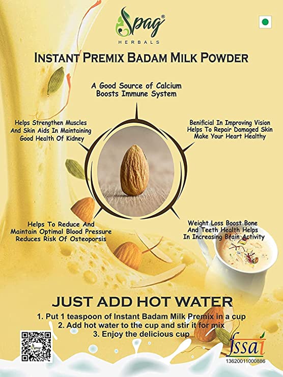 Spag Herbals Cold Instant Chocolate Badam Health Drink