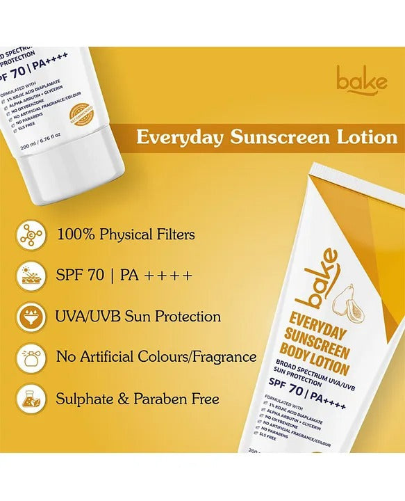 Bake Everyday Sunscreen Body Lotion SPF 50 PA+++ Main Image