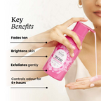Foxtale Brightening Body Wash With Glycolic Acid & Niacinamide For Glowing Skin