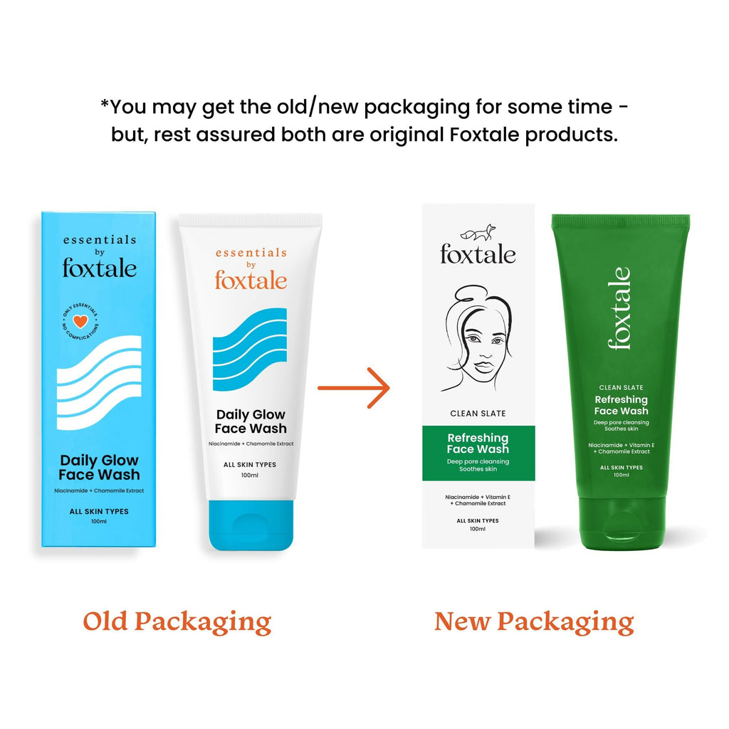 Foxtale Refreshing Face Wash For Deep Cleansing with Niacinamide - Hydrates & Brightens Skin