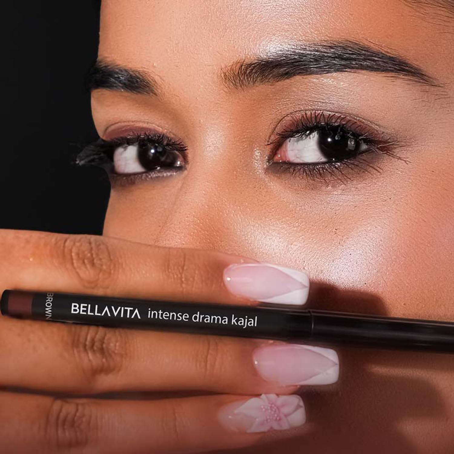 BELLAVITA Intense Drama Waterproof Eyeliner, Black, Matte Finish, Smudge - Proof, Fast - Drying, Felt Tip Applicator, Enriched with Biotin, 3.5 ml - Vamzn#