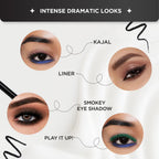 BELLAVITA Intense Drama Waterproof Eyeliner, Black, Matte Finish, Smudge - Proof, Fast - Drying, Felt Tip Applicator, Enriched with Biotin, 3.5 ml - Vamzn#