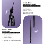 BELLAVITA Intense Drama Waterproof Eyeliner, Black, Matte Finish, Smudge - Proof, Fast - Drying, Felt Tip Applicator, Enriched with Biotin, 3.5 ml - Vamzn#