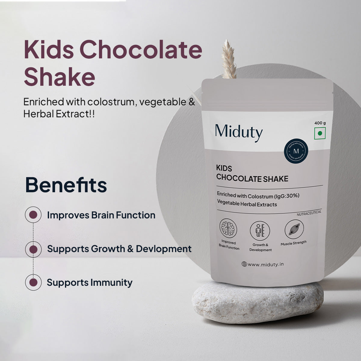 Miduty by Palak Notes Kids Chocolate Shake Powder