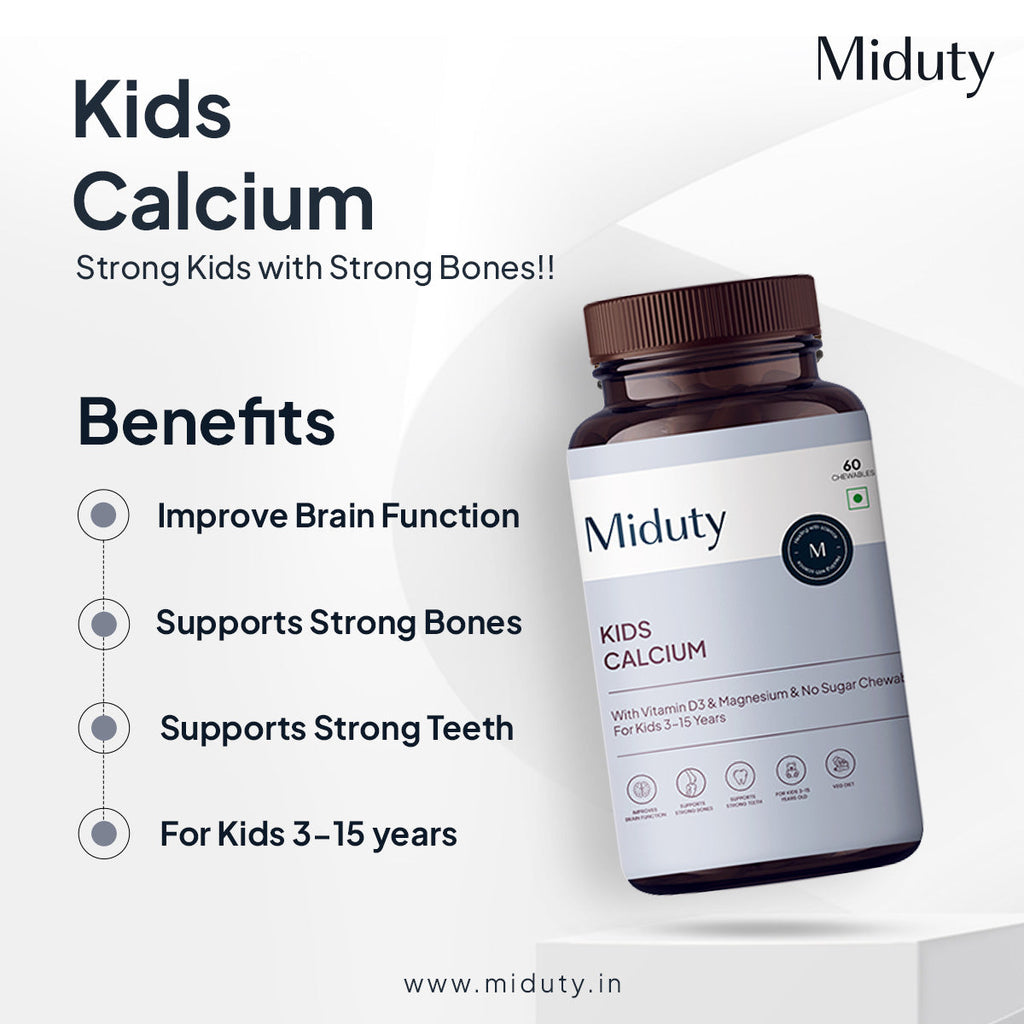 Miduty by Palak Notes Kids Calcium Chewables