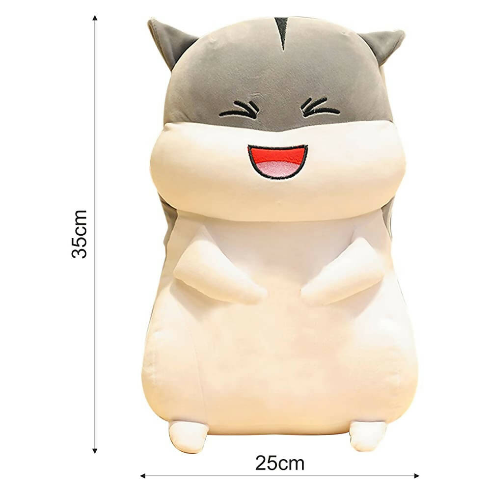 Webby Plush Cute Hamster Soft Toy Ragdoll Doll Big Pillow- 35 cm